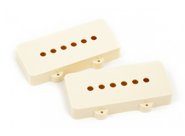Fender  Pickup Covers Jazzmaster Aged White Plastic emb 2 UN